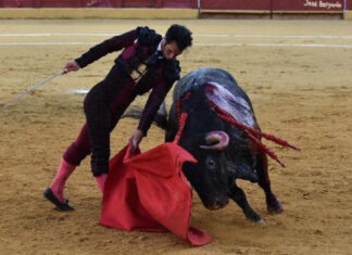 Morenito de Aranda da un toque de atención en la primera de la Gira de Reconstrucción de la Tauromaquia en Estepona