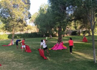 Un entrenamiento diferente para los alumnos de la Escuela de Antequera