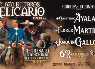 Ferrer Martín celebra la Navidad toreando en Puebla