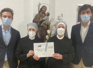 La Juventud Taurina entrega un donativo de 3.000 euros a las Hermanitas de los Pobres