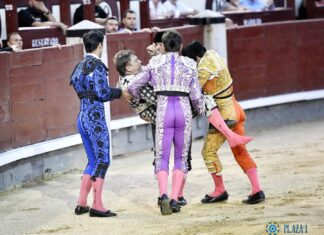 El banderillero Daniel Sánchez, herido en Las Ventas
