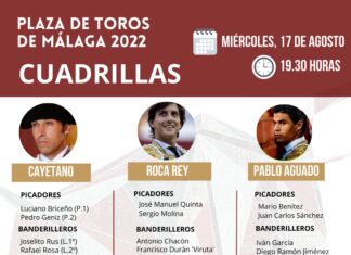 Las cuadrillas de Cayetano, Roca Rey y Aguado