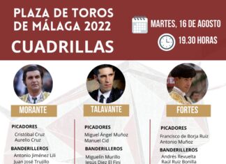 Las cuadrillas de Morante, Talavante y Fortes