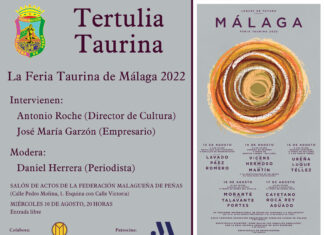 Tertulia sobre la Feria Taurina de Málaga este miércoles en la Federación de Peñas