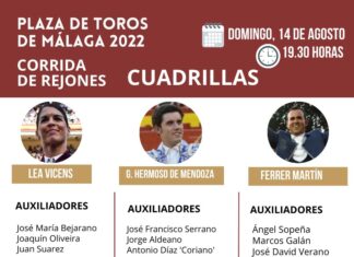 Las cuadrillas de los rejoneadores