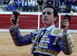 Galdós desoreja a un toro de Las Monjas en Calanda