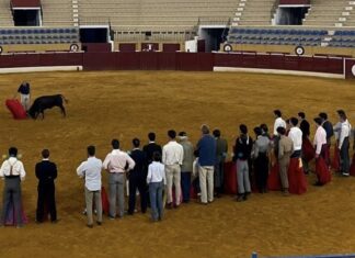 El maestro Paco Ojeda se unió al tentadero público de la Escuela Taurina de Málaga en Marbella