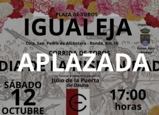 Igualeja decide aplazar su corrida de toros por las previsiones de lluvia