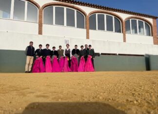 Tentadero en la ganadería de Juan Manuel Criado de la Escuela de la Diputación