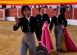 Miguel Rayo pasea una oreja en Almadén de la Plata