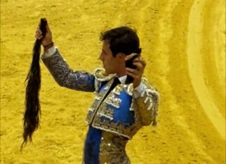 Candelas roza el pleno en El Bosque y Curro Márquez corta una oreja tras una fuerte voltereta