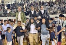 Enfadaron a la bestia en una gran tarde de toreo a caballo en Antequera