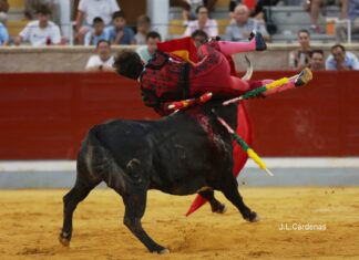 Fuerte voltereta a Ignacio Candelas en Villaseca de la Sagra